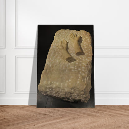 DISEMBODIED HANDS 1990 - Louise Bourgeois Brushed Aluminum Print - 70x100 cm / 28x40 inches | Louise Bourgeois Aluminum Print | Louise Bourgeois Prints