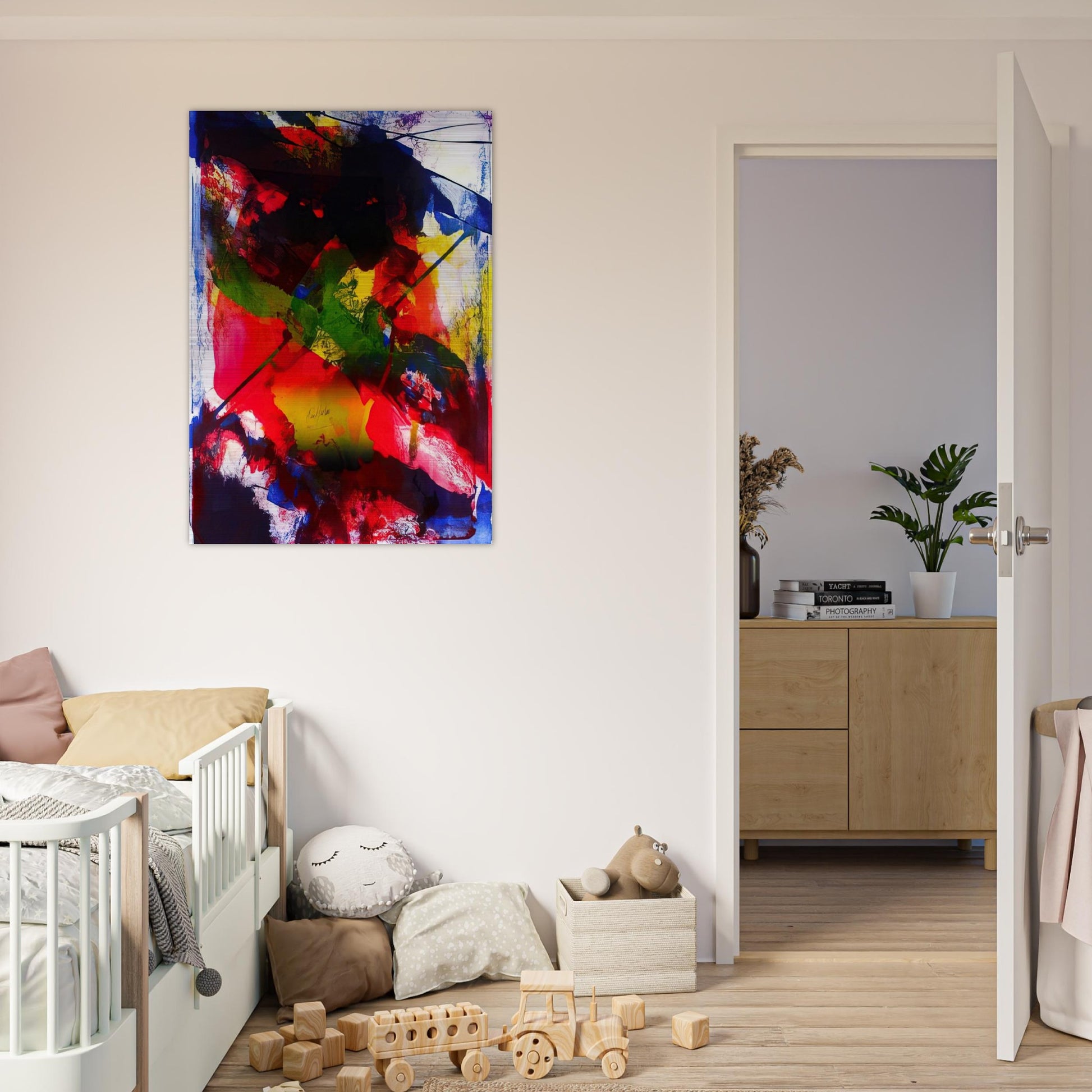 Amadeus - Abstract Expressionism, Lyrical Abstraction - Paul Jenkins Brushed Aluminum Print - 70x100 cm / 28x40 inches | Paul Jenkins Aluminum Print | Paul Jenkins Prints