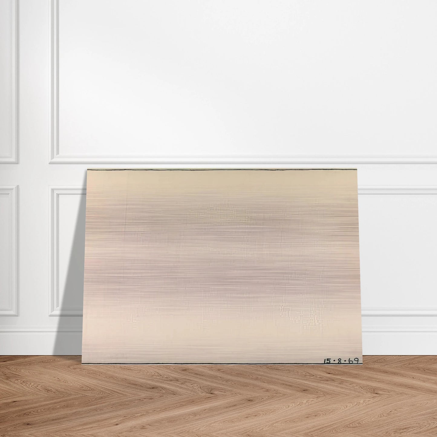 Nothing to be Afraid Of IV 15.8.69 - 1969 - Bob Law Brushed Aluminum Print - 70x100 cm / 28x40 inches | Bob Law Aluminum Print | Bob Law Prints
