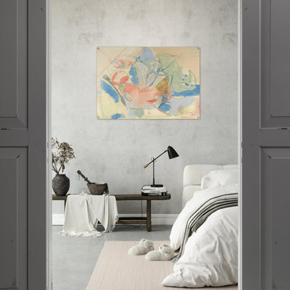 Mountains and Sea, 1952- - Helen Frankenthaler Acrylic Print - 70x100 cm / 28x40″ inches