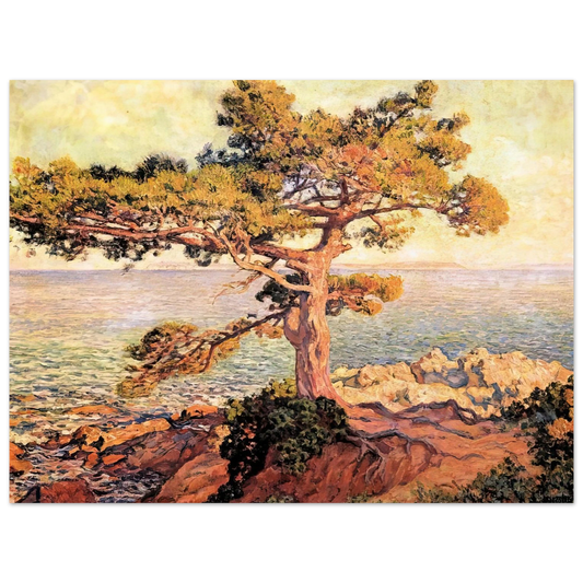 Theo van Rysselberghe - PINE BY THE MEDITERRANEAN SEA 1916  75x100 cm / 30x40inches Fine Art Poster