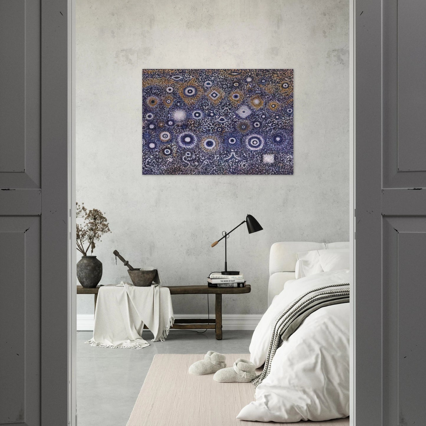 Night Landscape - Richard Pousette-Dart Brushed Aluminum Print - 70x100 cm / 28x40 inches | Richard Pousette-Dart Aluminum Print | Richard Pousette-Dart Prints