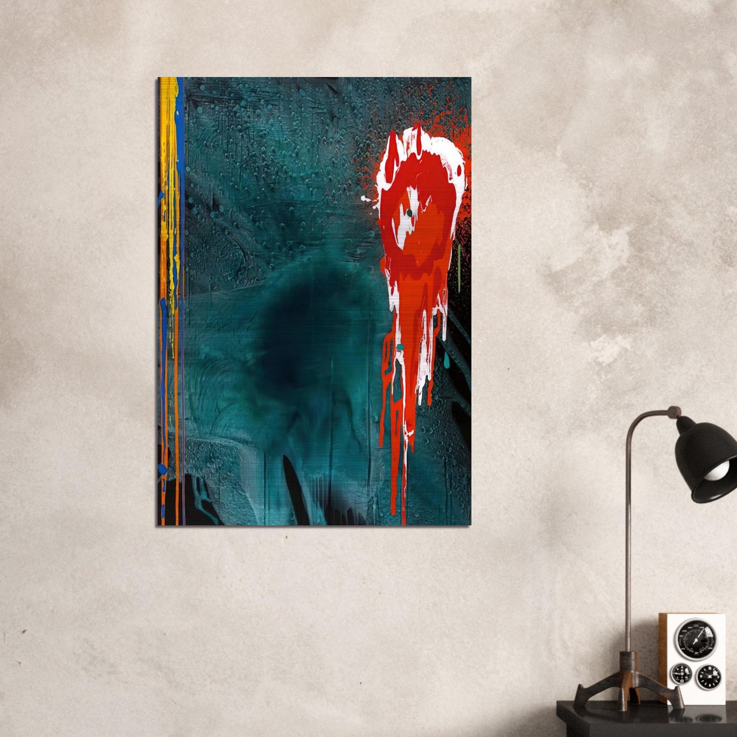 Letter to Chaim - 10.7.06 - 2006 - John Hoyland Brushed Aluminum Print - 70x100 cm / 28x40 inches | John Hoyland Aluminum Print | John Hoyland Prints