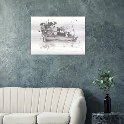 The Hero Leaves His Ship - Grace Hartigan Brushed Aluminum Print - 70x100 cm / 28x40 inches | Grace Hartigan Aluminum Print | Grace Hartigan Prints