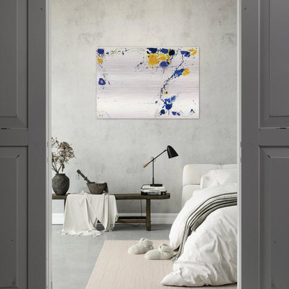 Foot Print - Sam Francis Brushed Aluminum Print - 70x100 cm / 28x40 inches | Sam Francis Aluminum Print | Sam Francis Prints