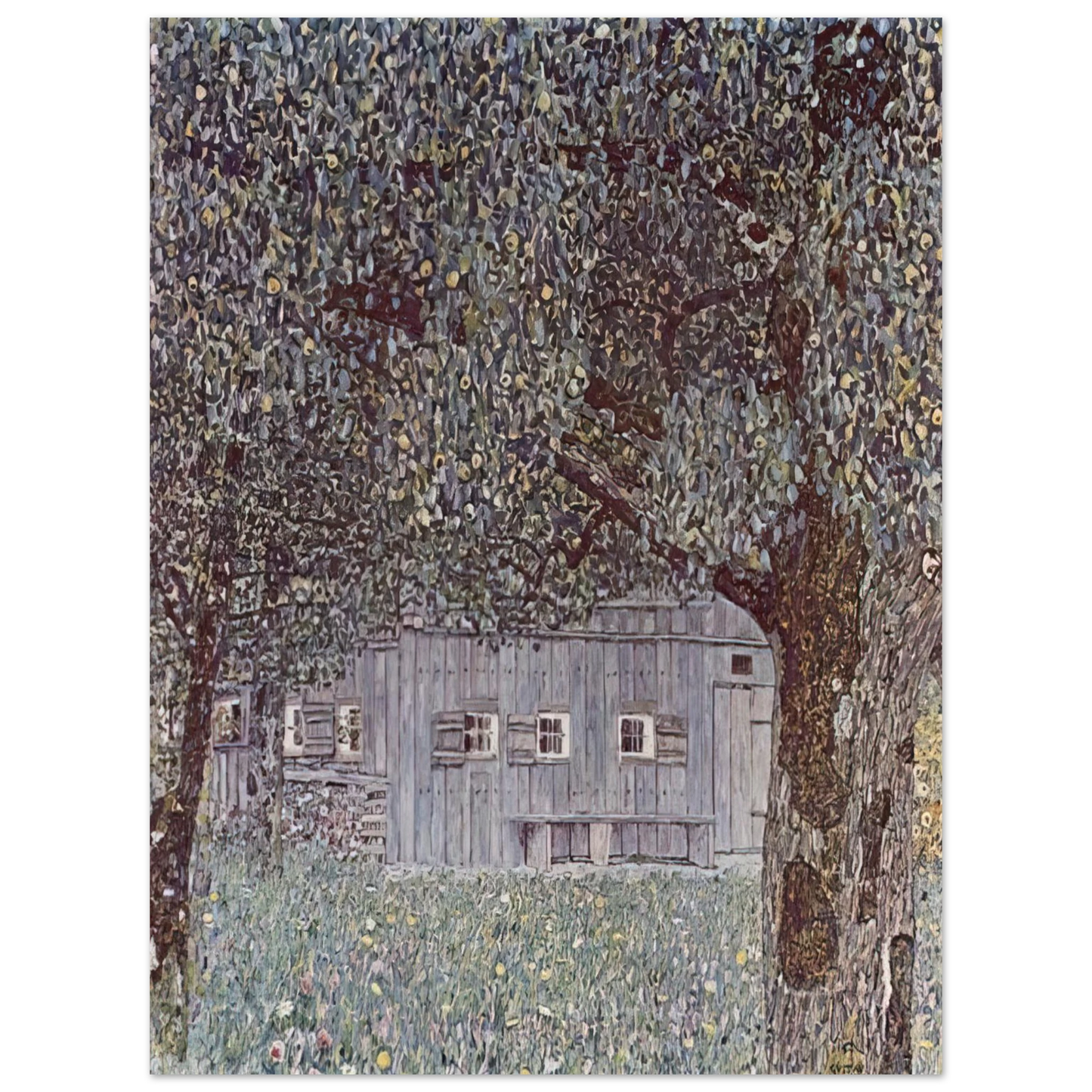 Gustav Klimt - FARMHOUSE IN UPPER AUSTRIA 1912  75x100 cm / 30x40inches Fine Art Poster