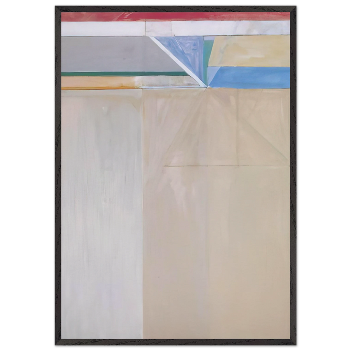 Ocean Park 46 - Richard Diebenkorn 70x100 cm / 28x40 inches Framed Art Print – Black Wooden Frame