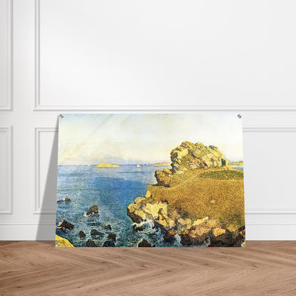 THE POINTE DE PER KIRIDEC AT ROSCOFF - Theo van Rysselberghe Acrylic Print - 70x100 cm / 28x40″ inches