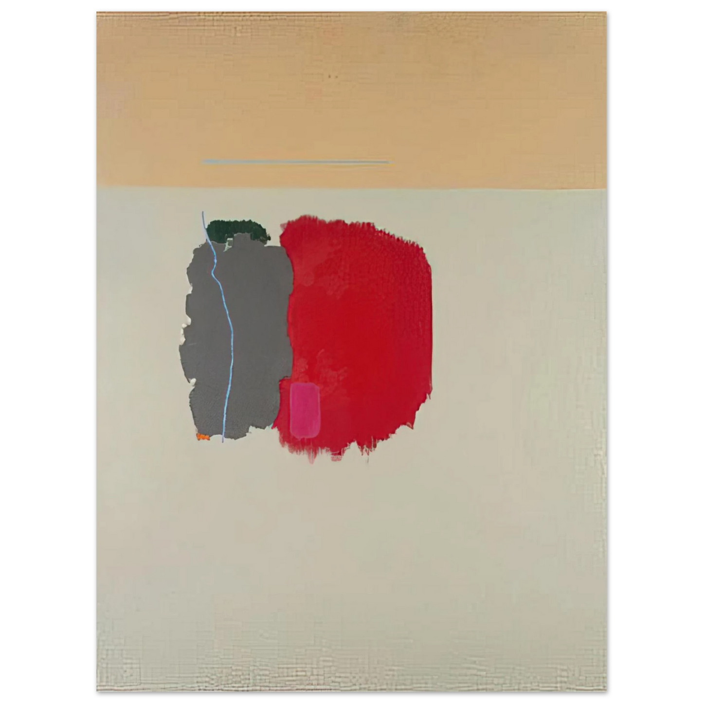 John Ferren - Red Spot - 1954  75x100 cm / 30x40inches Fine Art Poster