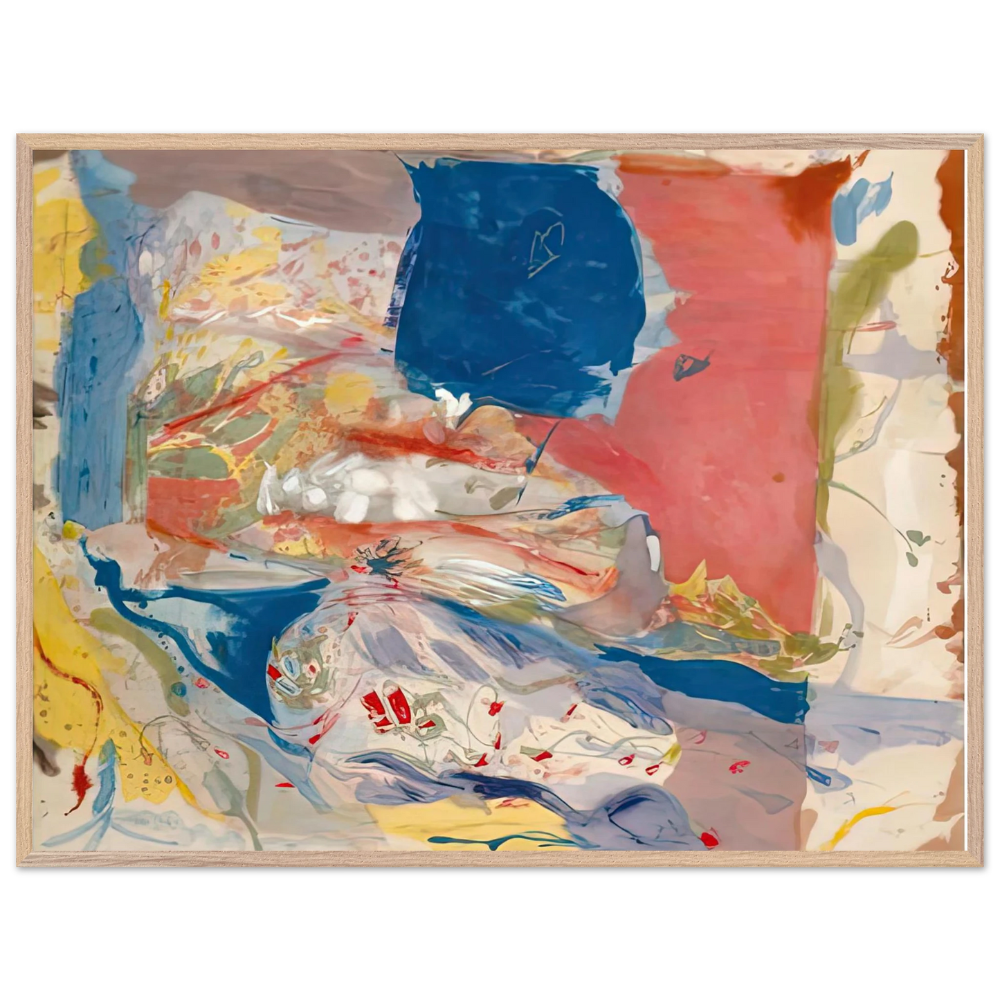 Helen Frankenthaler - Lorelei, 1957- Wall Art - 60x80 cm / 24x32 inches - Fine Art Poster-canvas - -