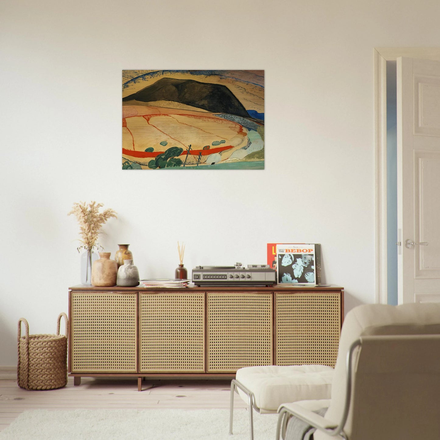 Black Mountain - 1931 - Grace Cossington Smith Brushed Aluminum Print - 70x100 cm / 28x40 inches | Grace Cossington Smith Aluminum Print | Grace Cossington Smith Prints