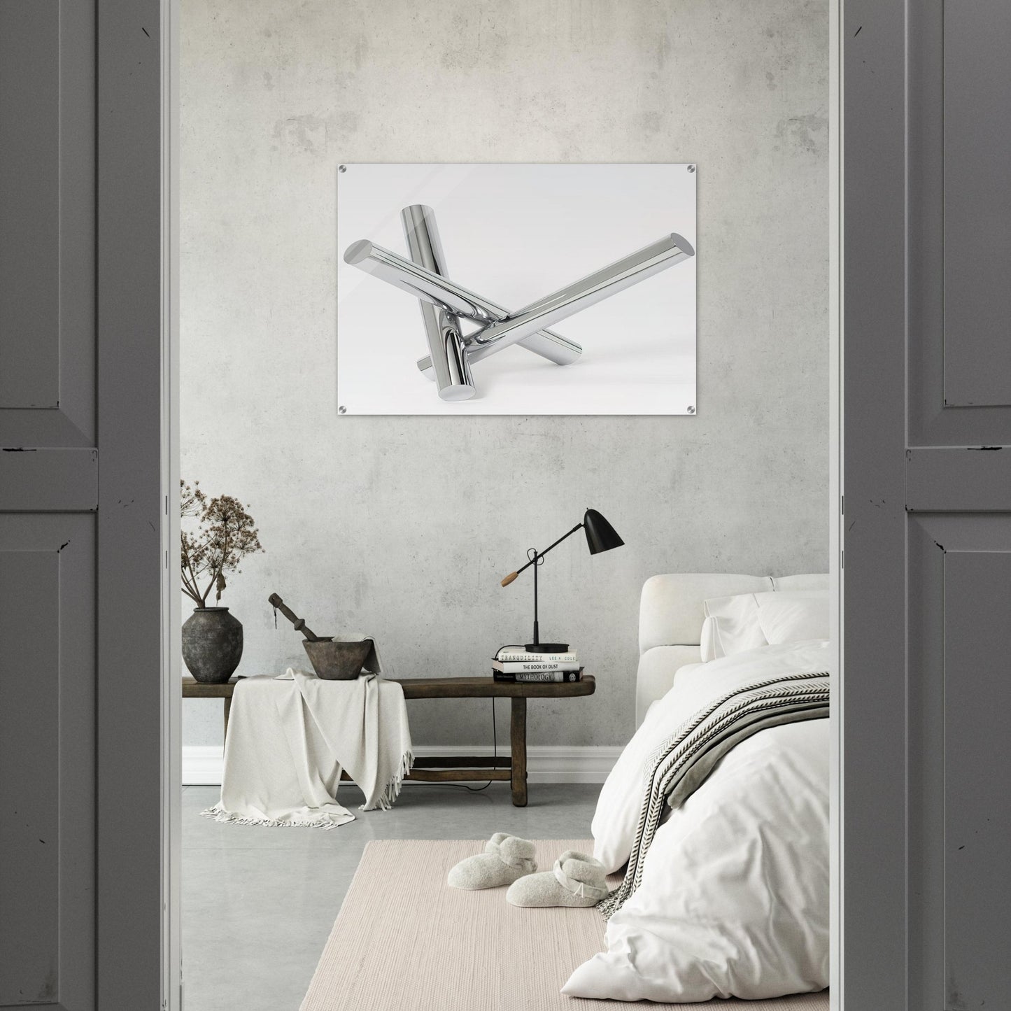 Einheit aus drei gleichen zylindern - 1966 - Max Bill Acrylic Print - 70x100 cm / 28x40″ inches