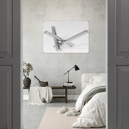 Einheit aus drei gleichen zylindern - 1966 - Max Bill Acrylic Print - 70x100 cm / 28x40″ inches