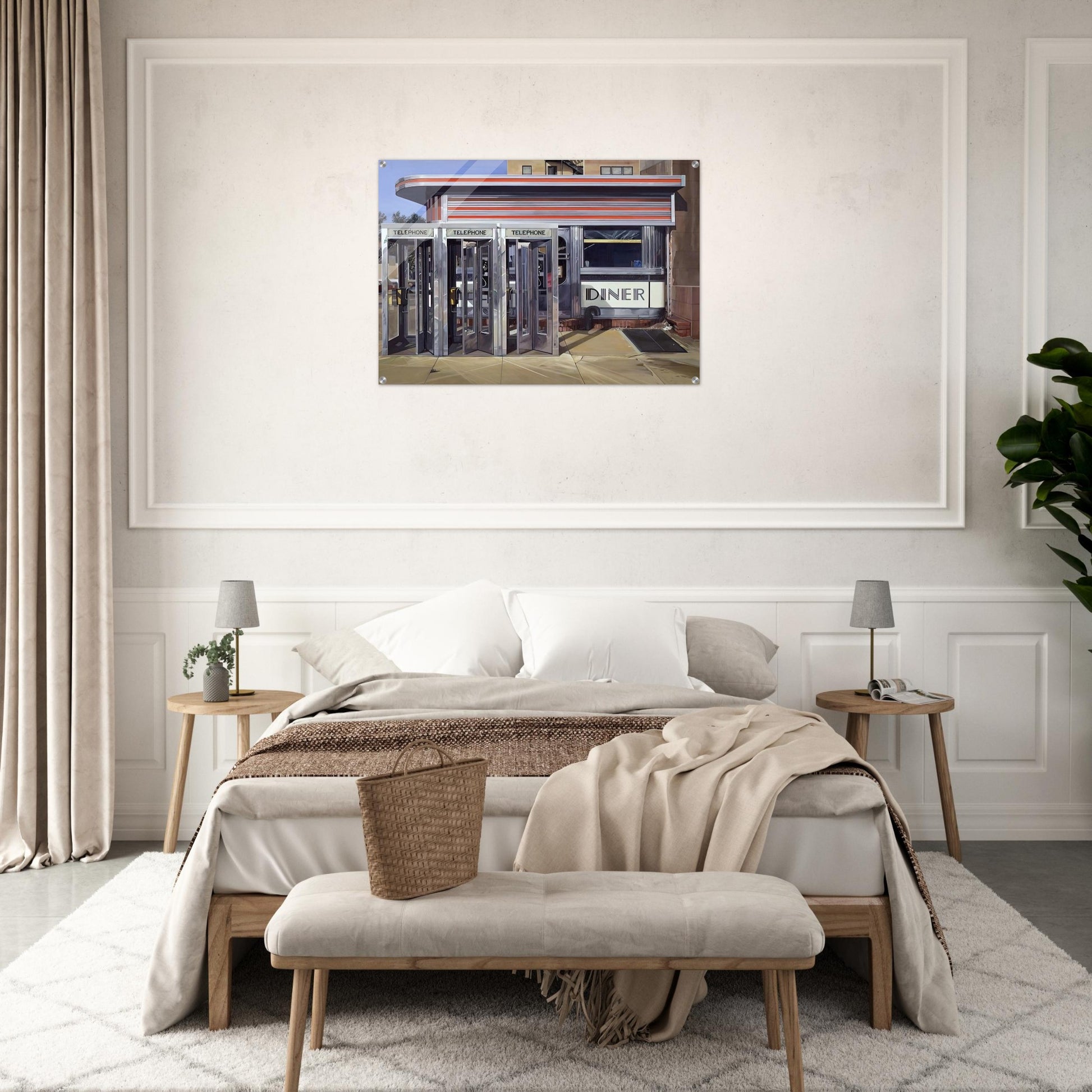 DINER 1971 - Richard Estes Acrylic Print - 70x100 cm / 28x40″ inches | Richard Estes Wall Art | Richard Estes Prints