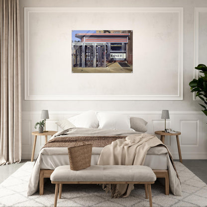 DINER 1971 - Richard Estes Acrylic Print - 70x100 cm / 28x40″ inches | Richard Estes Wall Art | Richard Estes Prints