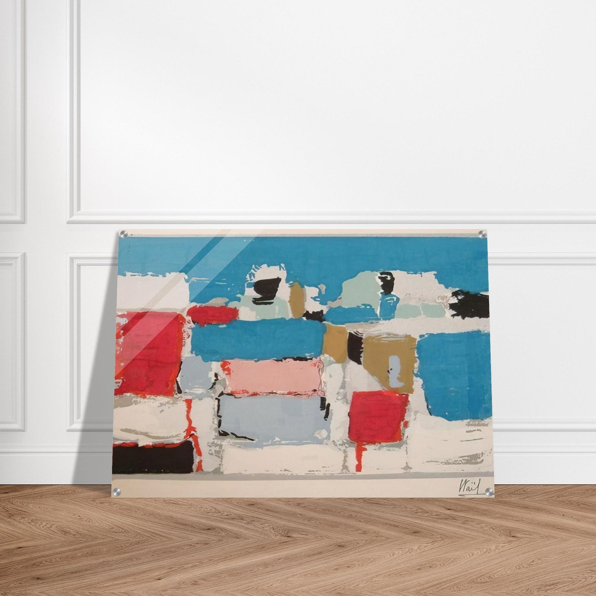 Méditerranée 01 - Art Informel - Nicolas de Stael Acrylic Print - 70x100 cm / 28x40″ inches