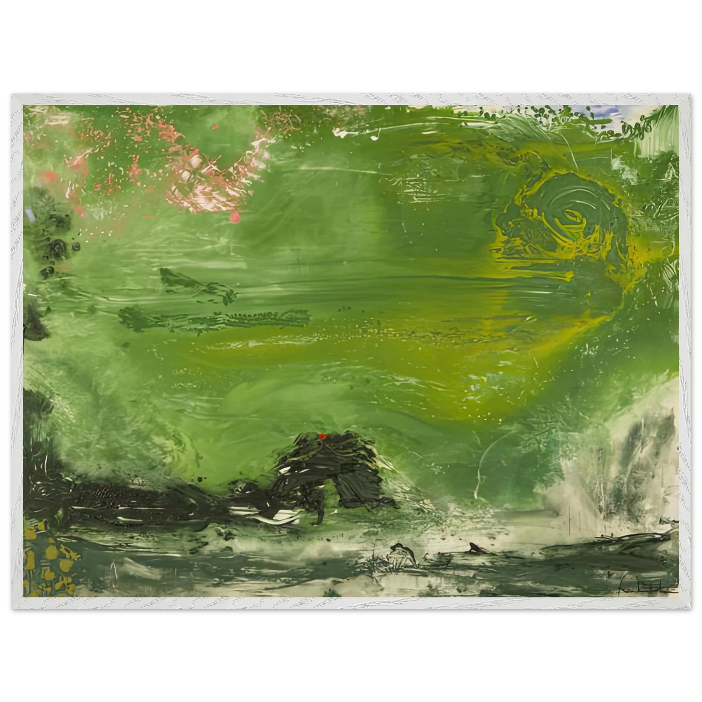 Helen Frankenthaler - Overture, 1992- Wall Art - 30x40 cm / 12x16 inches - Fine Art Poster-canvas - -