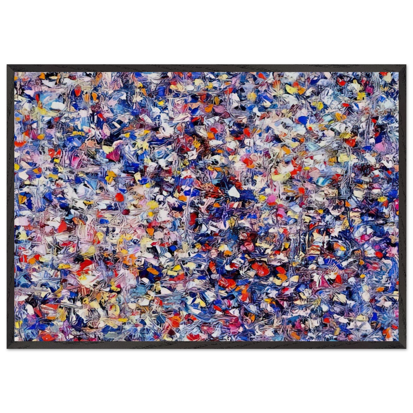 Shellflower - Lee Krasner 70x100 cm / 28x40 inches Framed Art Print – Black Wooden Frame