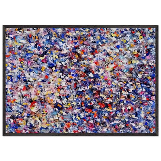 Shellflower - Lee Krasner 70x100 cm / 28x40 inches Framed Art Print – Black Wooden Frame