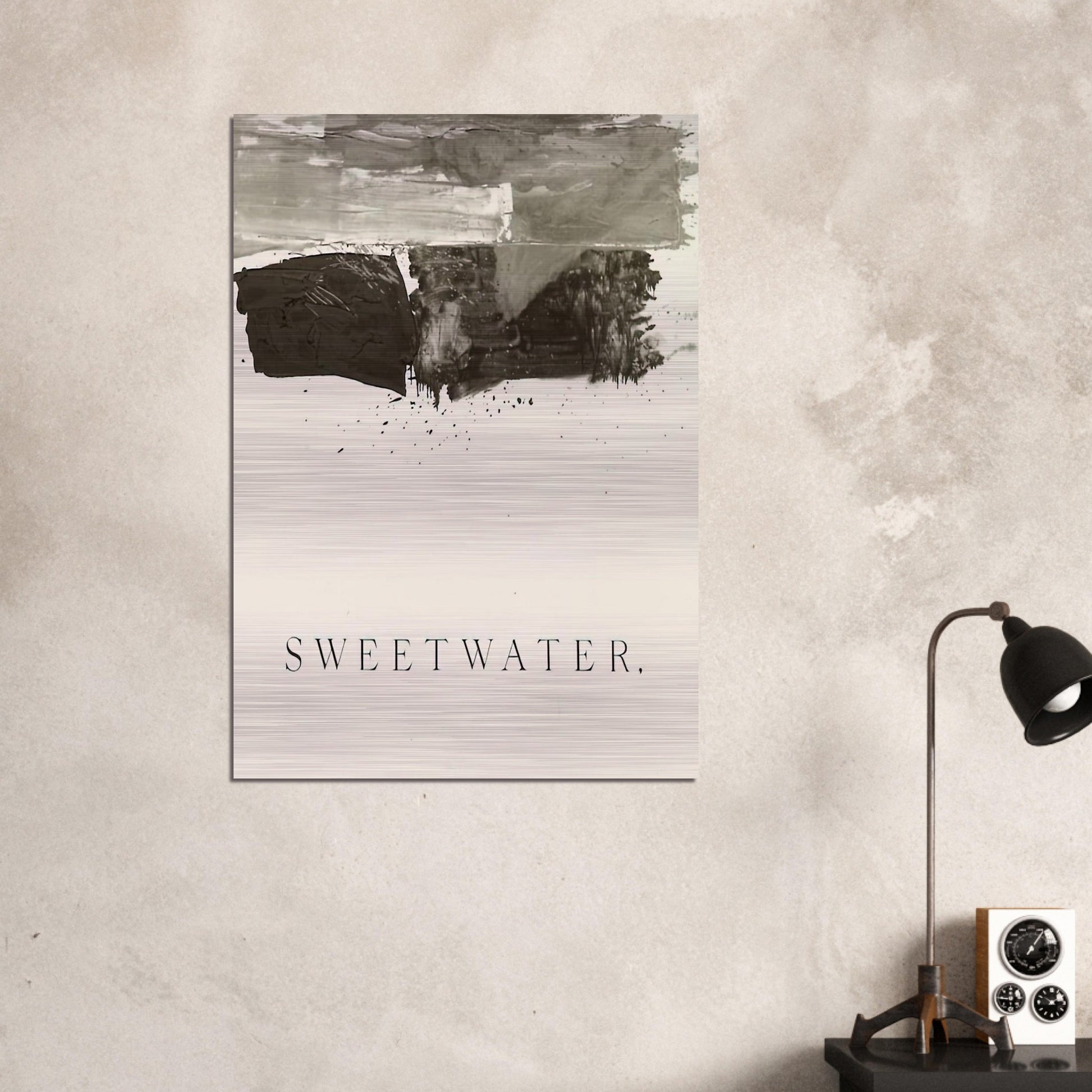 SWEETWATER 1959 - Edward Ruscha Brushed Aluminum Print - 70x100 cm / 28x40 inches | Edward Ruscha Aluminum Print | Edward Ruscha Prints