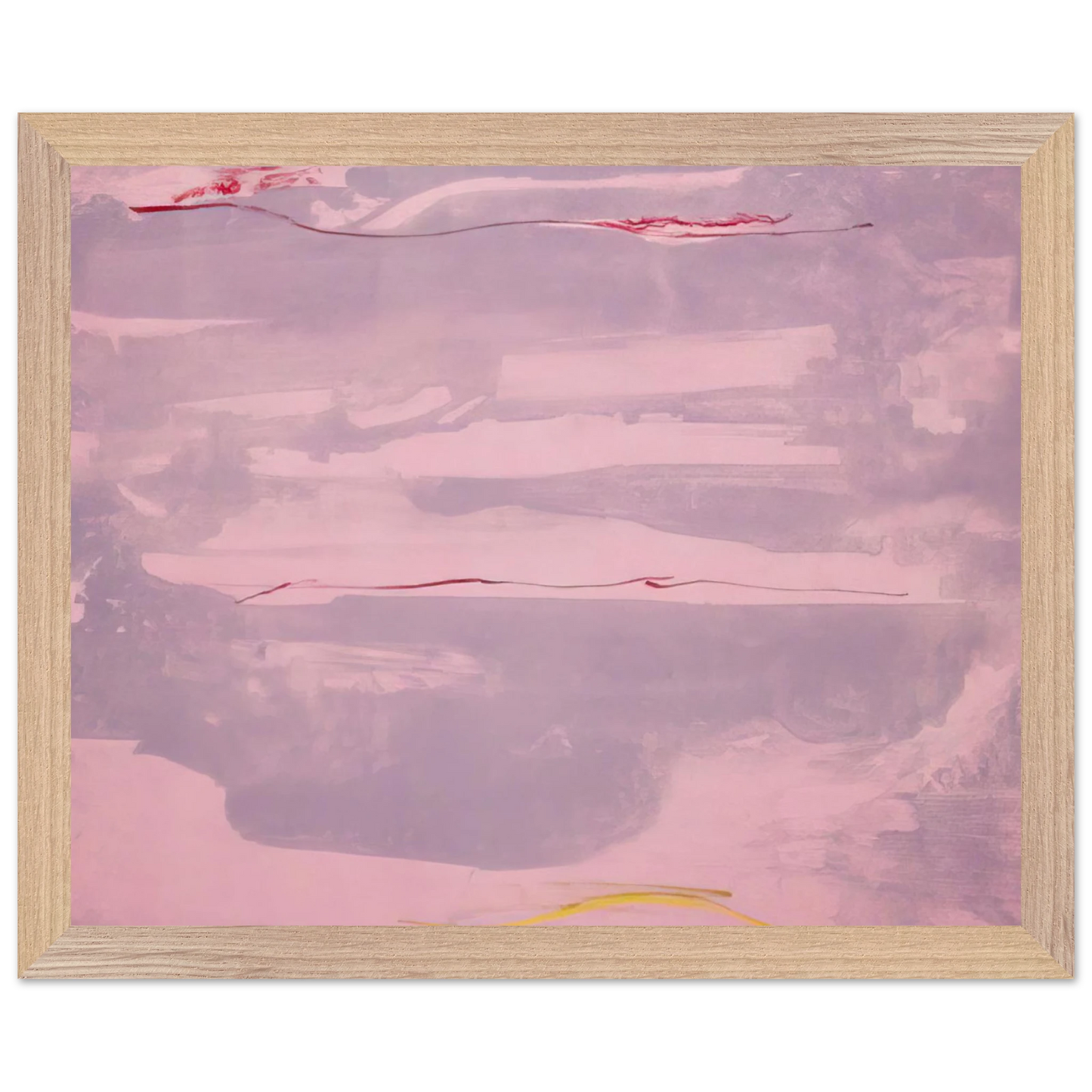 Helen Frankenthaler - Dream Walk - 1977 Wall art - 20x25 cm / 8x10 inches - Premium Wooden Framed Poster With Fine Art Paper-canvas - Wood frame