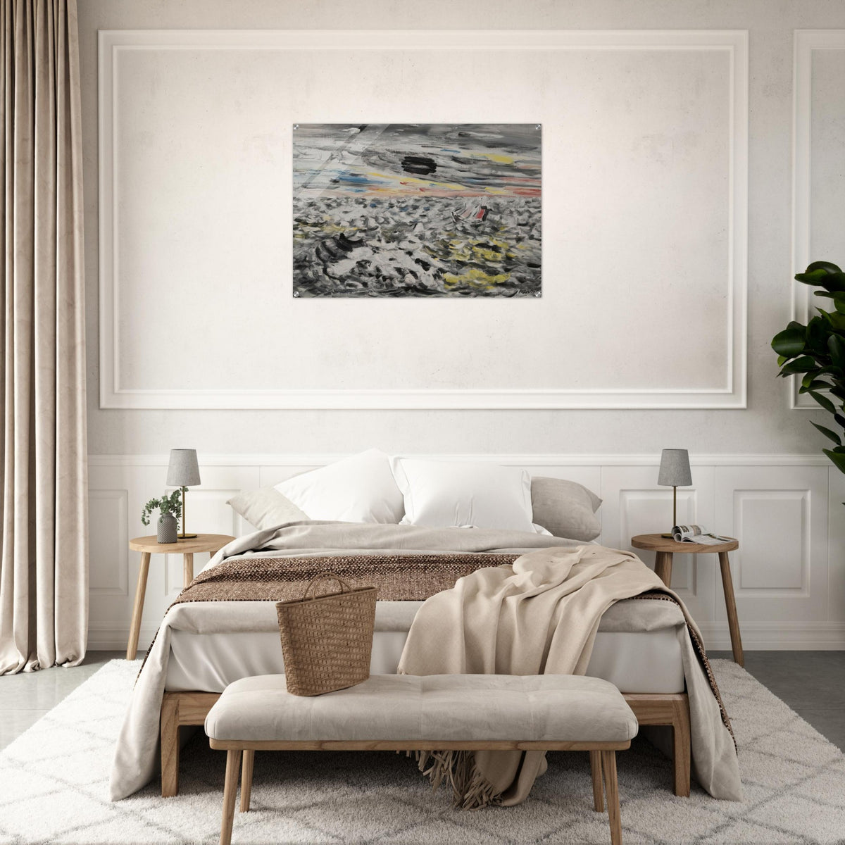 Movement in Greys and Yellows - 1946 - John Marin Acrylic Print - 70x100 cm / 28x40″ inches