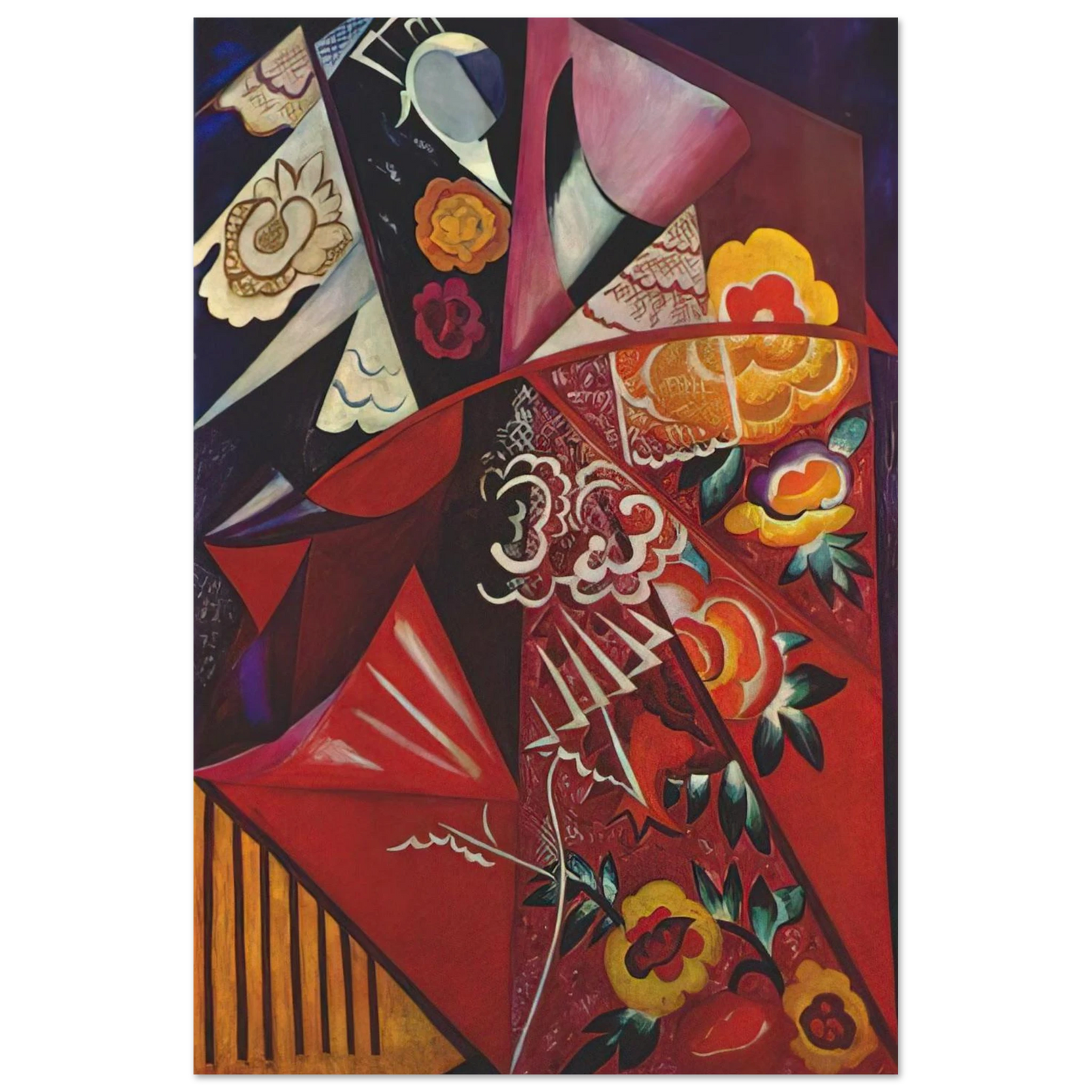 Espagnole - 1914 - Natalia Goncharova Art Prints - 100x150 cm / 40x60″ inches | Natalia Goncharova Poster | Natalia Goncharova Prints