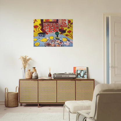 OYSTERS AND WOODEN ARMCHAIR 1943 - Henri Matisse Brushed Aluminum Print - 70x100 cm / 28x40 inches | Henri Matisse Aluminum Print | Henri Matisse Prints