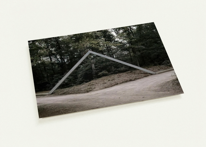 La plate-bande - 1988 By Francois Morellet Pack of 10 Post Cards | Francois Morellet Post Cards | A6 (10.5 x 14.8 cm) - 4.1 x 5.8 inches