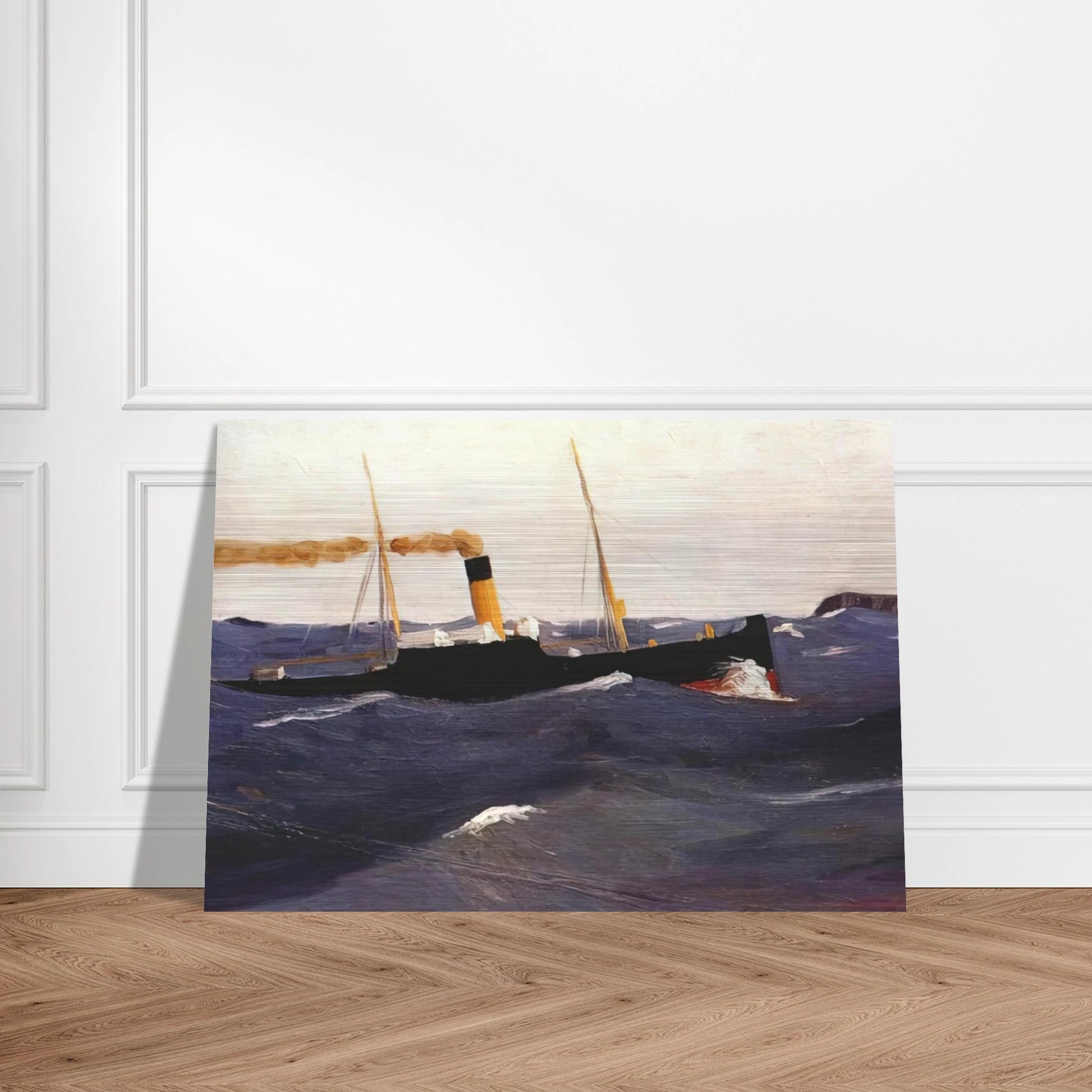 Tramp Steamer - Edward Hopper Brushed Aluminum Print - 70x100 cm / 28x40 inches | Edward Hopper Aluminum Print | Edward Hopper Prints