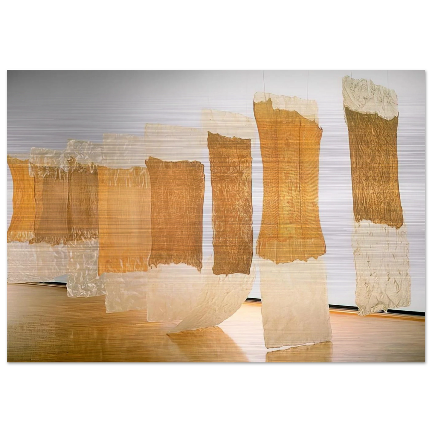 CONTINGENT 1968 - Eva Hesse Brushed Aluminum Print - 70x100 cm / 28x40 inches | Eva Hesse Aluminum Print | Eva Hesse Prints