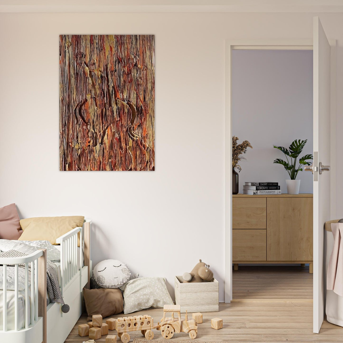 Gold and Red - 1990 - Arman Brushed Aluminum Print - 70x100 cm / 28x40 inches | Arman Aluminum Print | Arman Prints