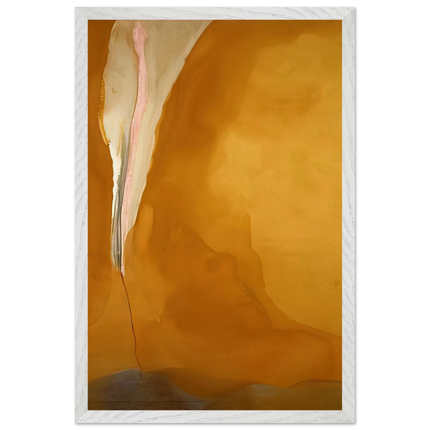 Helen Frankenthaler - Coral Wedge - 1972 Wall art - 40x50 cm / 16x20 inches - Premium Wooden Framed Poster With Fine Art Paper-canvas - Black frame