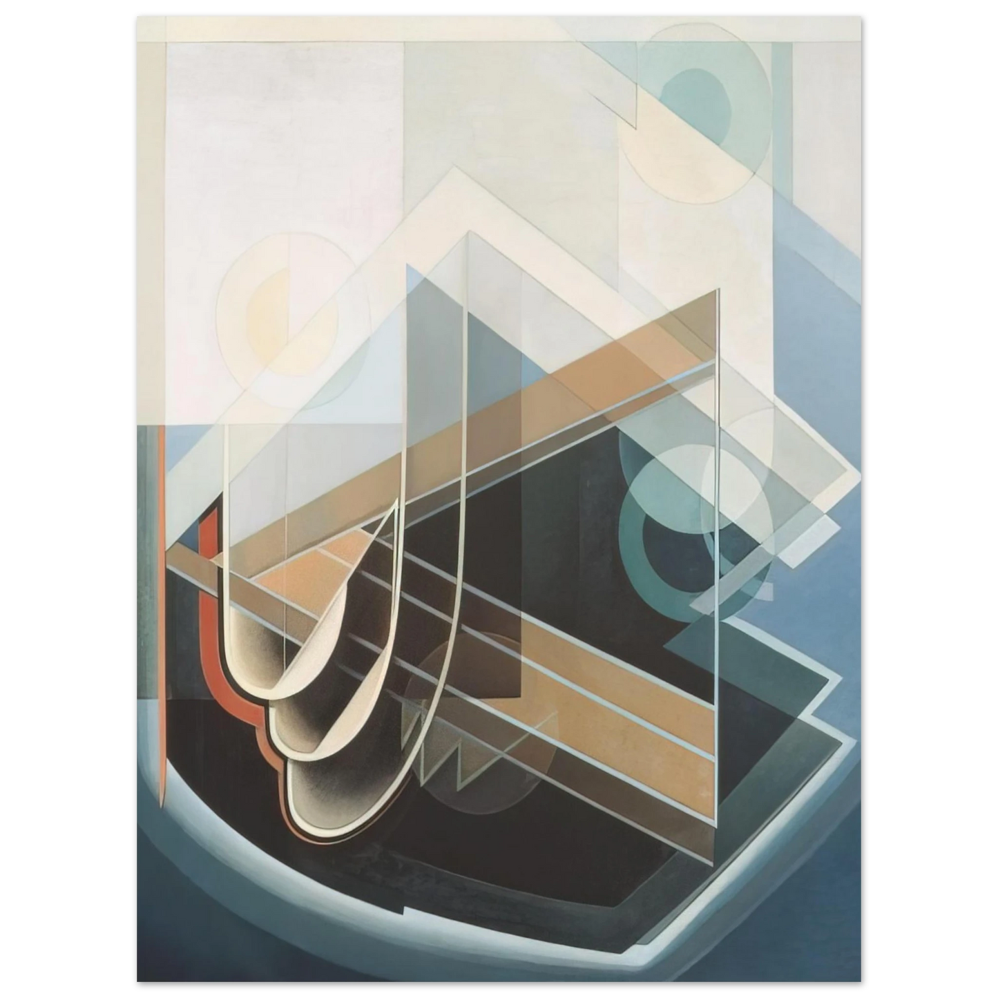 Lawren Harris - Abstract No. 7 - 1939  75x100 cm / 30x40inches Fine Art Poster