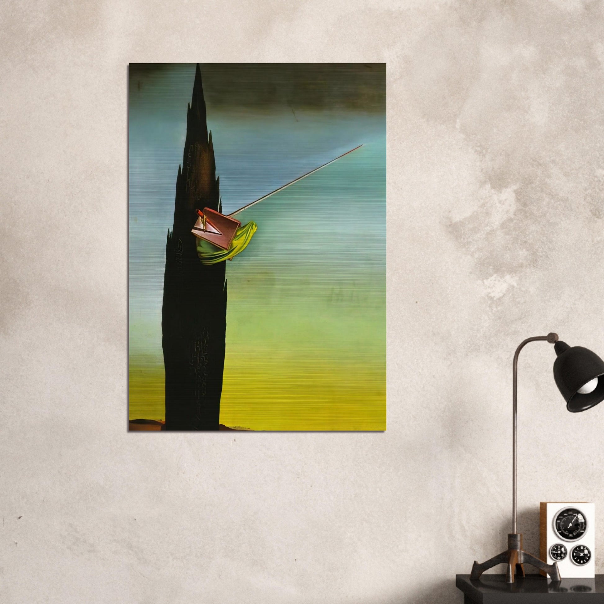 SURREALIST ESSAY - Salvador Dali Brushed Aluminum Print - 70x100 cm / 28x40 inches | Salvador Dali Aluminum Print | Salvador Dali Prints