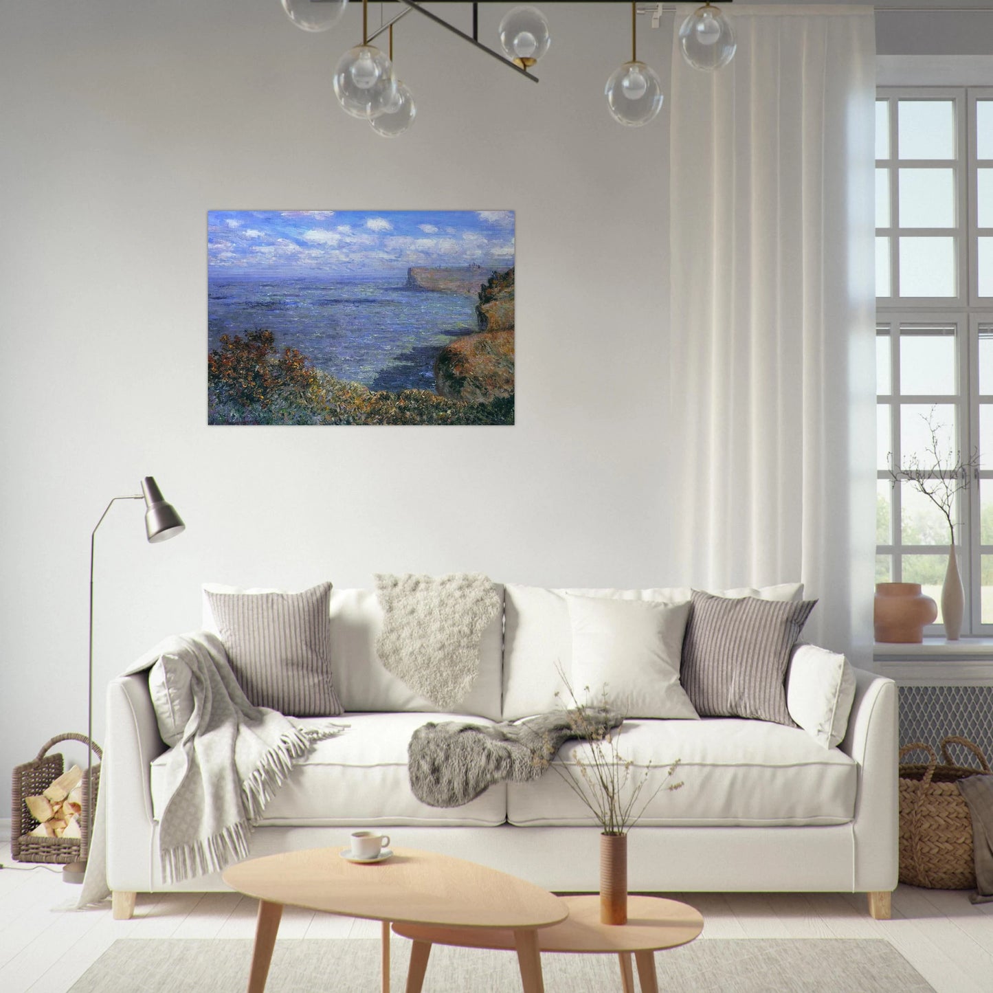 View Taken from Greinval - claude monet Brushed Aluminum Print - 70x100 cm / 28x40 inches | claude monet Aluminum Print | claude monet Prints