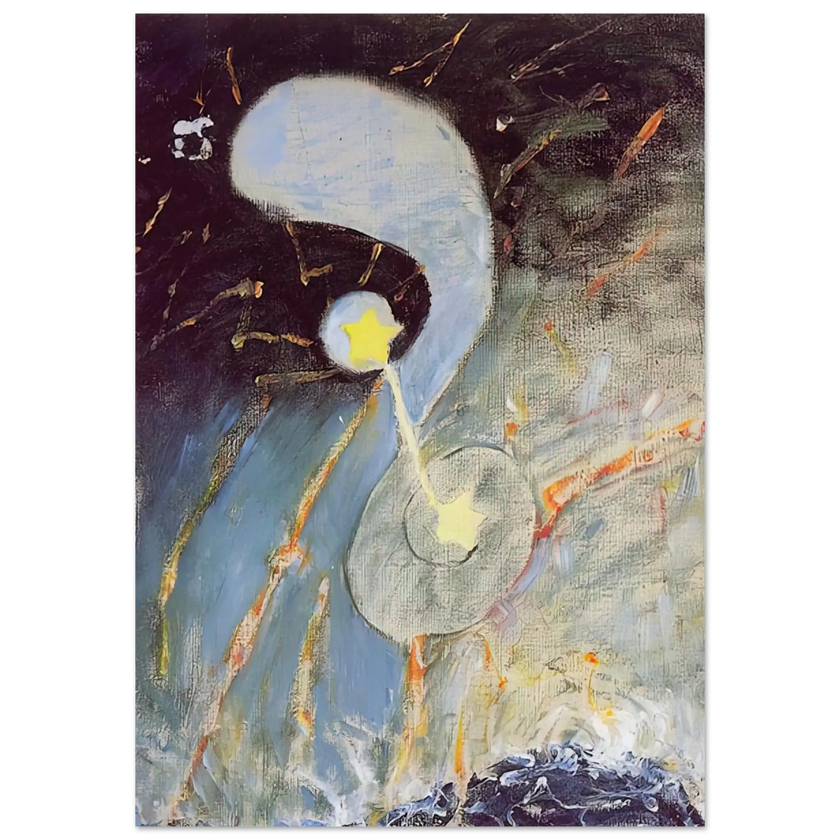 Hilma af Klint - CHAOS NR 2 1906 Wall art - 13x18 cm / 5x7 Inches - Fine Art Poster - -