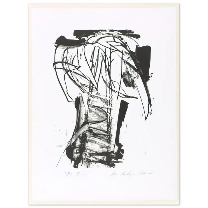 Grace Hartigan - PALM TREES FROM THE SERIES THE ARCHAICS 1966  75x100 cm / 30x40inches Fine Art Poster
