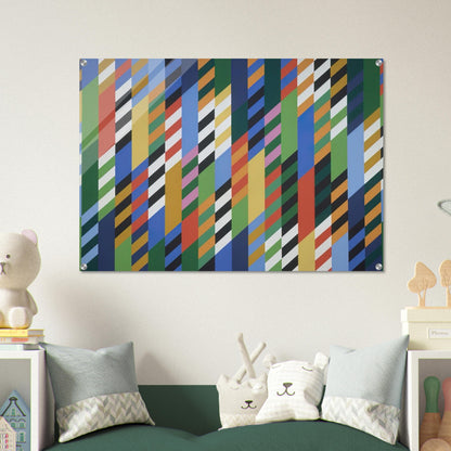 CONVERSATION 1992 - Bridget Riley Acrylic Print - 70x100 cm / 28x40″ inches | Bridget Riley Wall Art | Bridget Riley Prints
