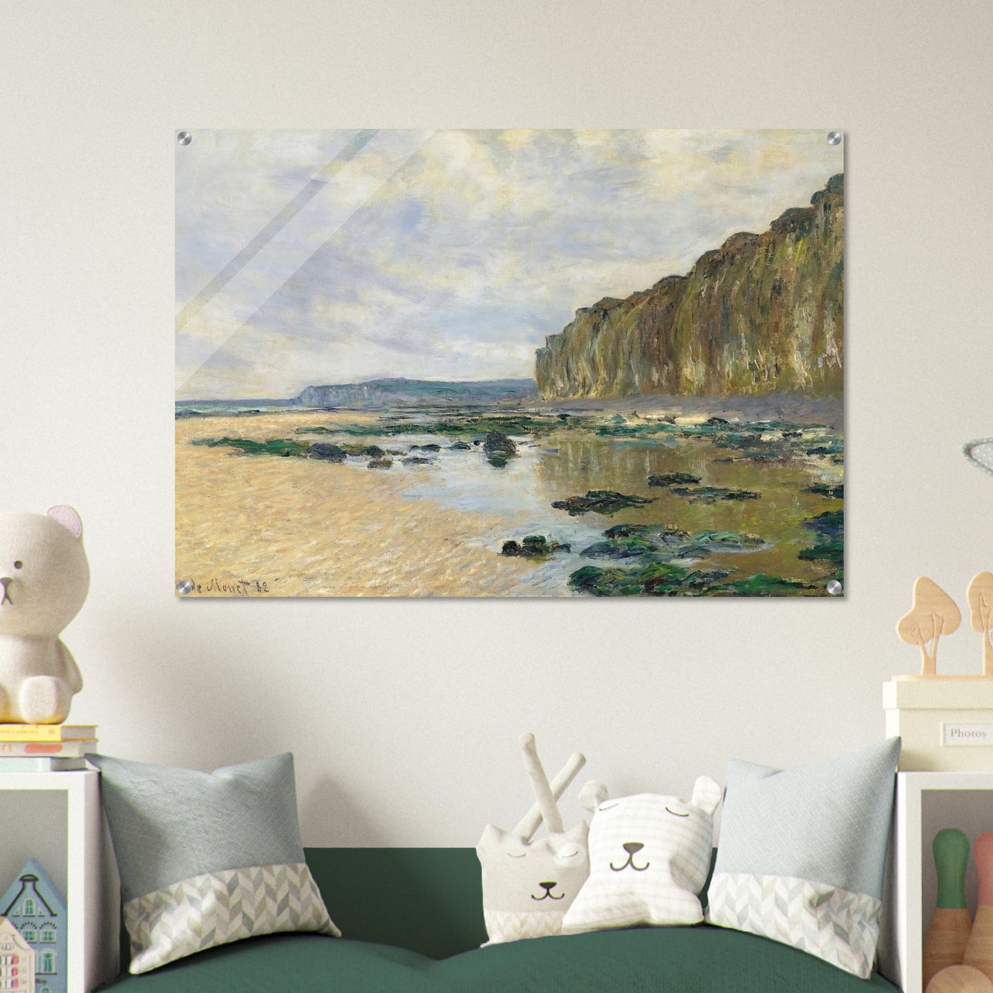 Low Tide at Varengeville - claude monet Acrylic Print - 70x100 cm / 28x40″ inches