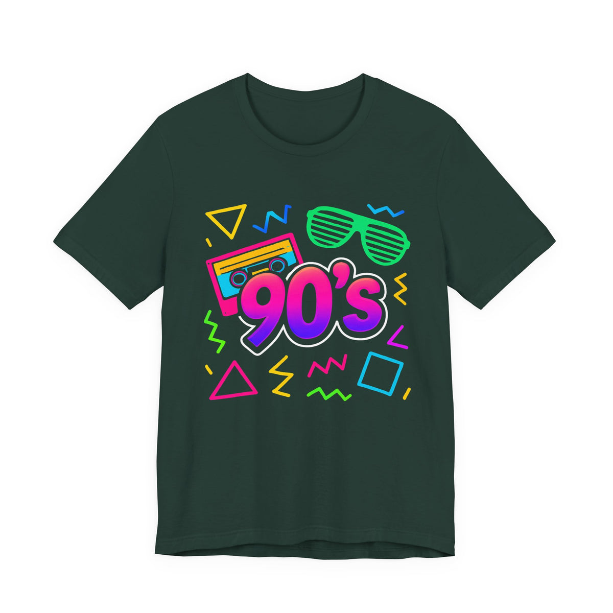 Oldschool-Musik der 90er – Arcade-Vibes. Klassischer 90er-Jahre-Vintage-Look. Retro-T-Shirt „I Heart The Nineties“ aus den 90ern.