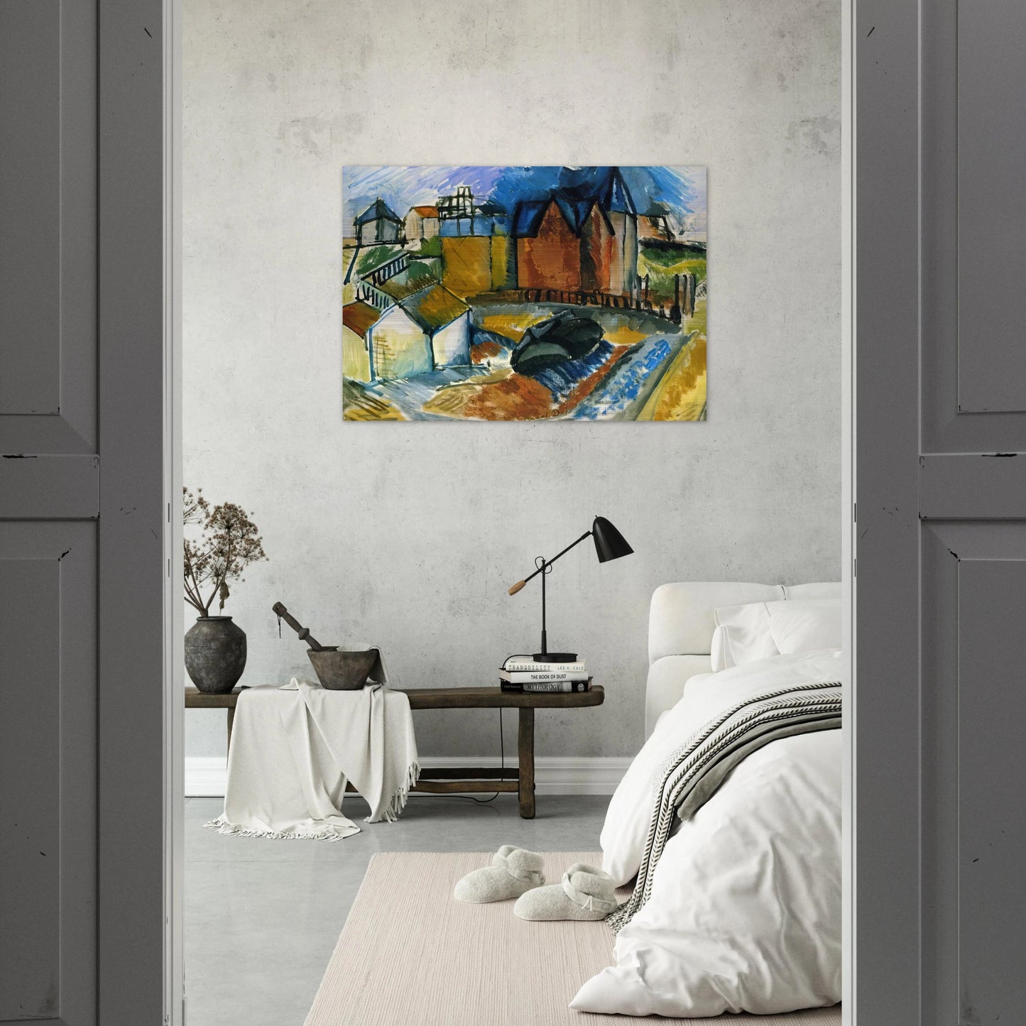 THE BEACH AT HAVRE 1910 - Raoul Dufy Brushed Aluminum Print - 70x100 cm / 28x40 inches | Raoul Dufy Aluminum Print | Raoul Dufy Prints