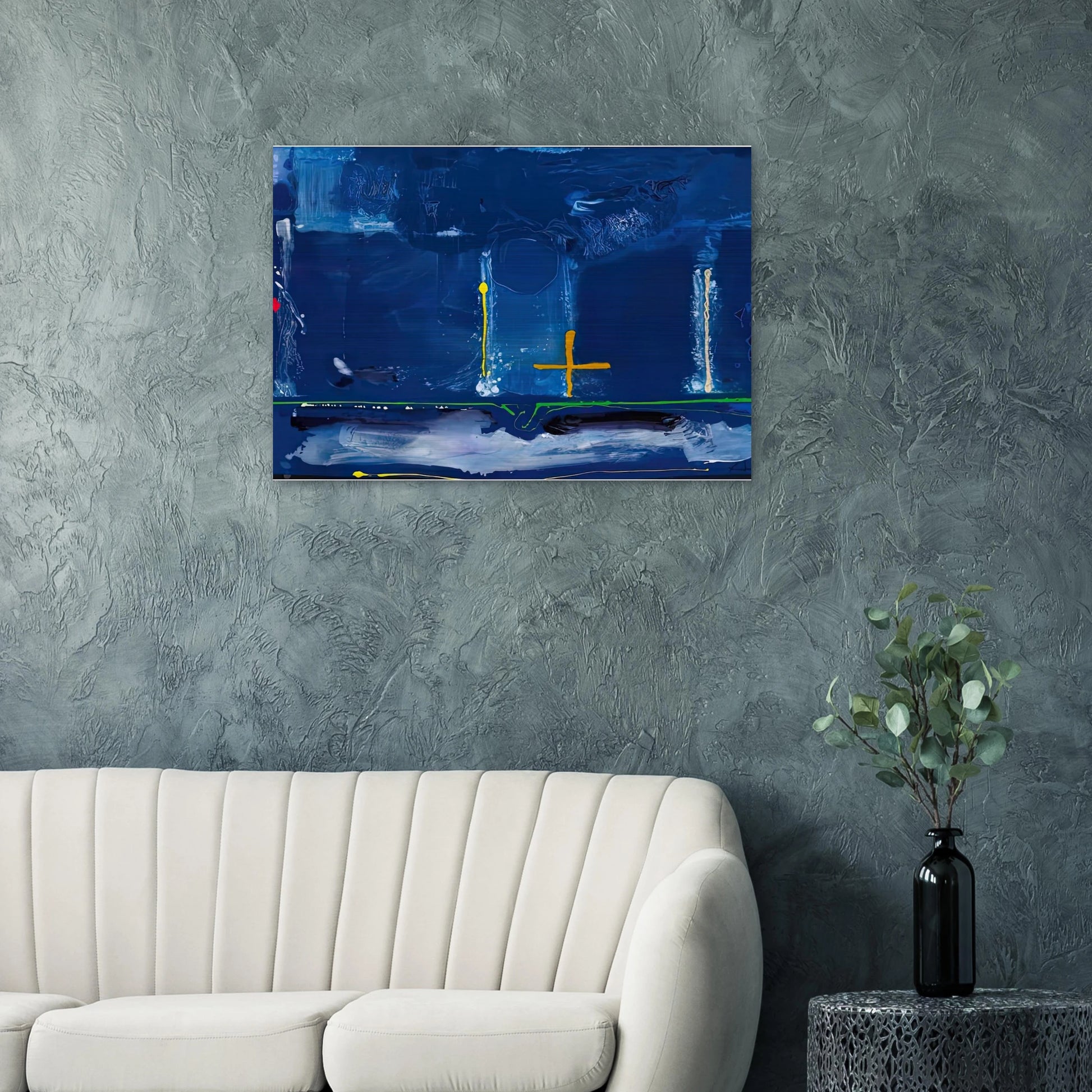 Sister Sky, 1991- - Helen Frankenthaler Brushed Aluminum Print - 70x100 cm / 28x40 inches | Helen Frankenthaler Aluminum Print | Helen Frankenthaler Prints