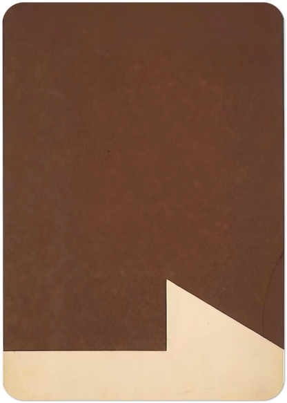 Brown and White By Ellsworth Kelly Pack of 10 Post Cards | Ellsworth Kelly Post Cards | A6 (10.5 x 14.8 cm) - 4.1 x 5.8 inches