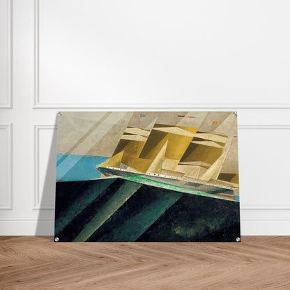MID OCEAN 1937 - Lyonel Feininger Acrylic Print - 70x100 cm / 28x40″ inches