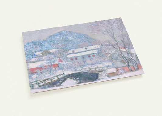 Norway, Sandviken Village in the Snow By claude monet Pack of 10 Post Cards | claude monet Post Cards | A6 (10.5 x 14.8 cm) - 4.1 x 5.8 inches