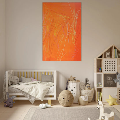 Fire Flute - 1974 - Ronnie Landfield Art Prints - 100x150 cm / 40x60″ inches | Ronnie Landfield Poster | Ronnie Landfield Prints