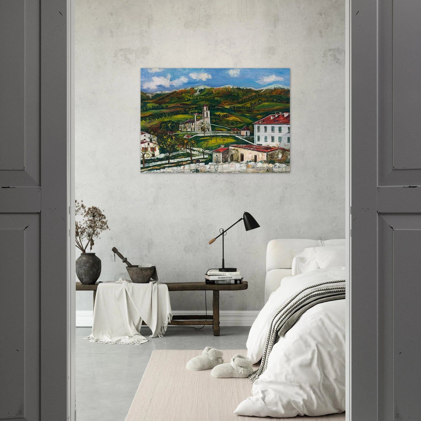 UNTITLED - Maurice Utrillo Brushed Aluminum Print - 70x100 cm / 28x40 inches | Maurice Utrillo Aluminum Print | Maurice Utrillo Prints