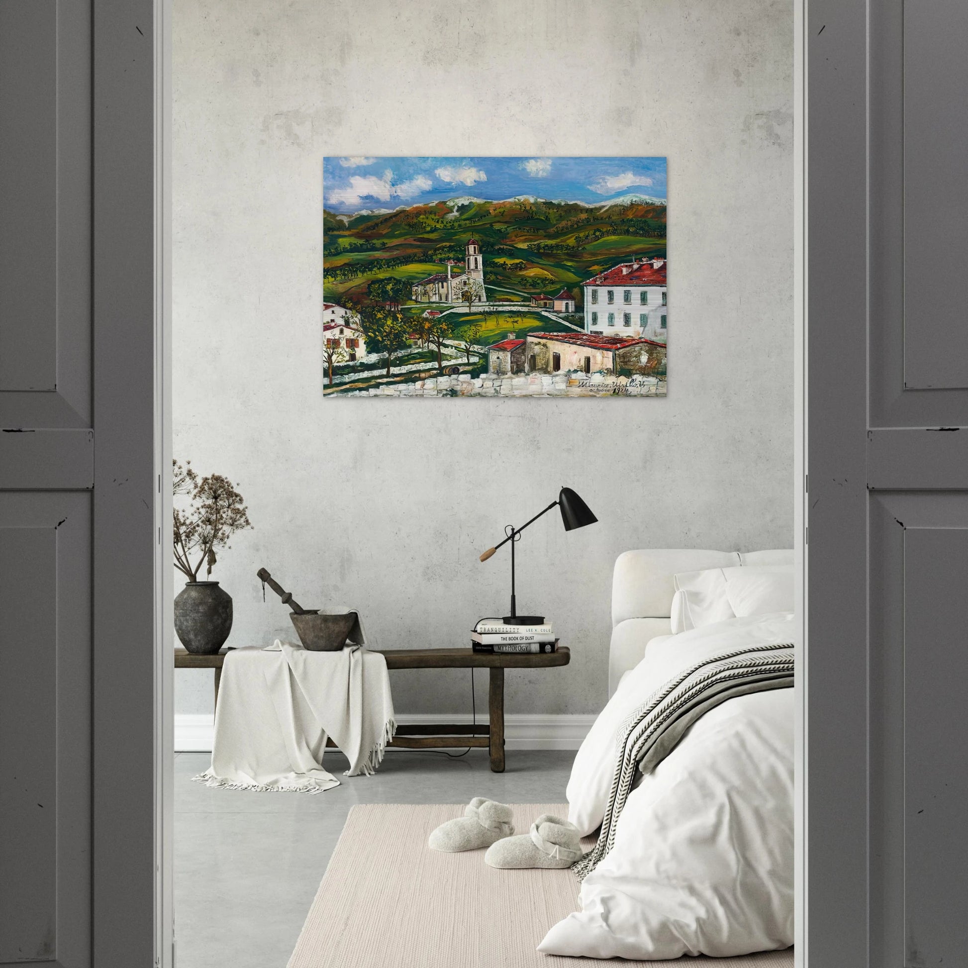 UNTITLED - Maurice Utrillo Brushed Aluminum Print - 70x100 cm / 28x40 inches | Maurice Utrillo Aluminum Print | Maurice Utrillo Prints