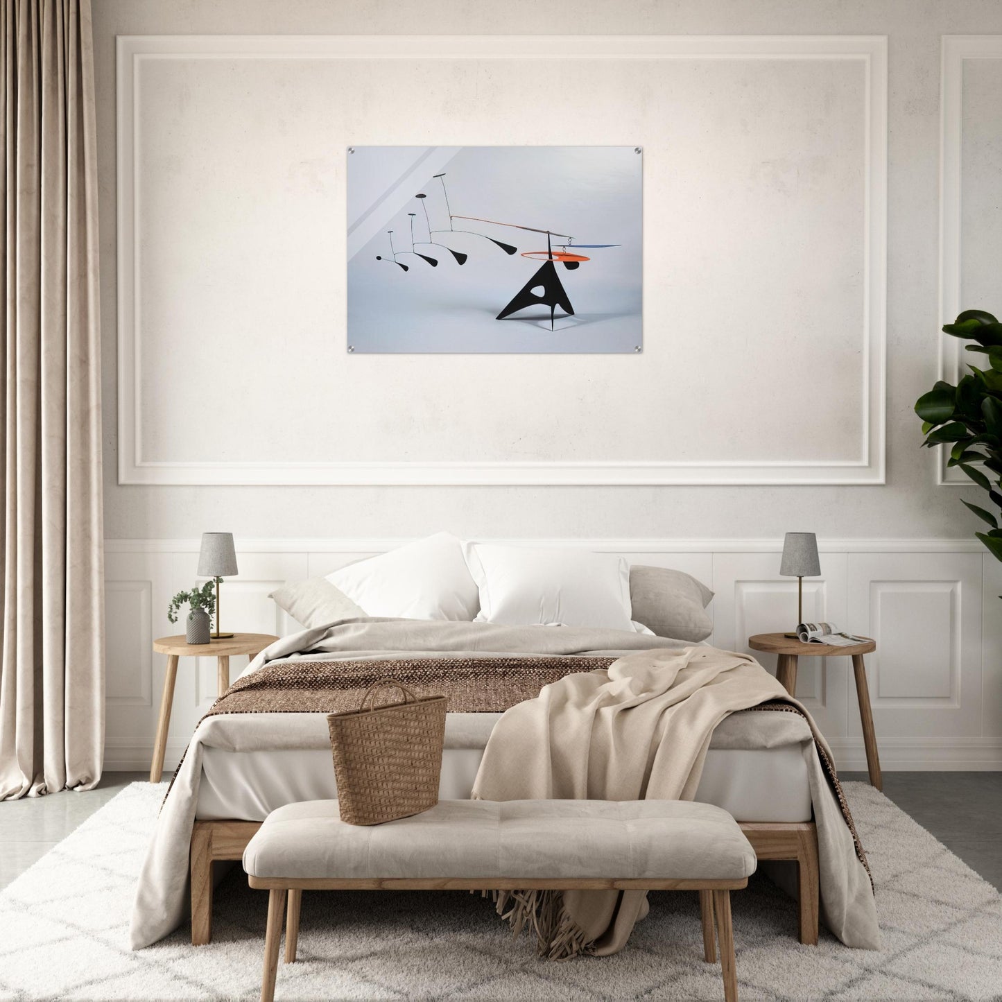 BLUE FEATHER 1948 - Alexander Calder Acrylic Print - 70x100 cm / 28x40″ inches